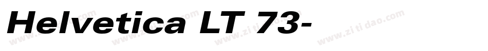 Helvetica LT 73字体转换